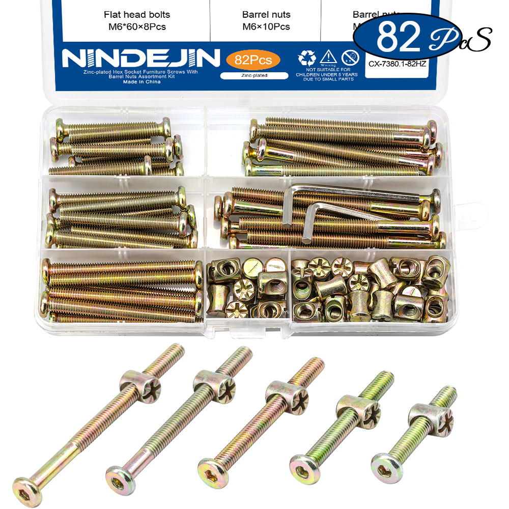 82 tornillos M6 para muebles y cunas: ¿vale la pena?