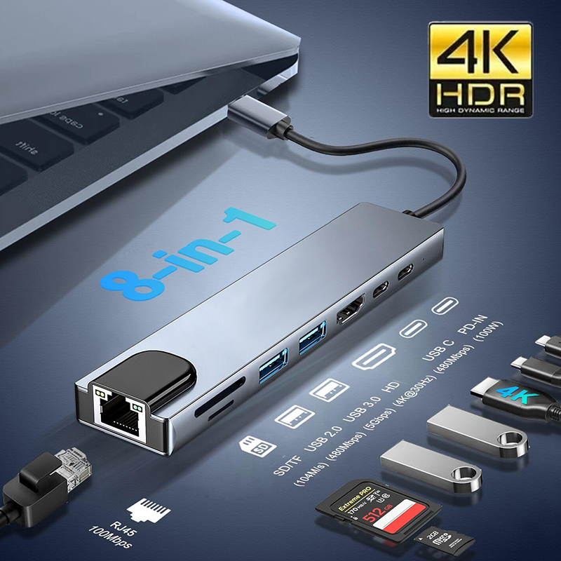 Hub USB-C 8 en 1: La solucion que necesitaba mi MacBook por €5