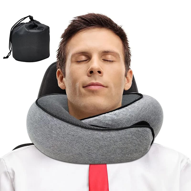 Almohada de viaje con memoria: ¿vale €9 en el avión?