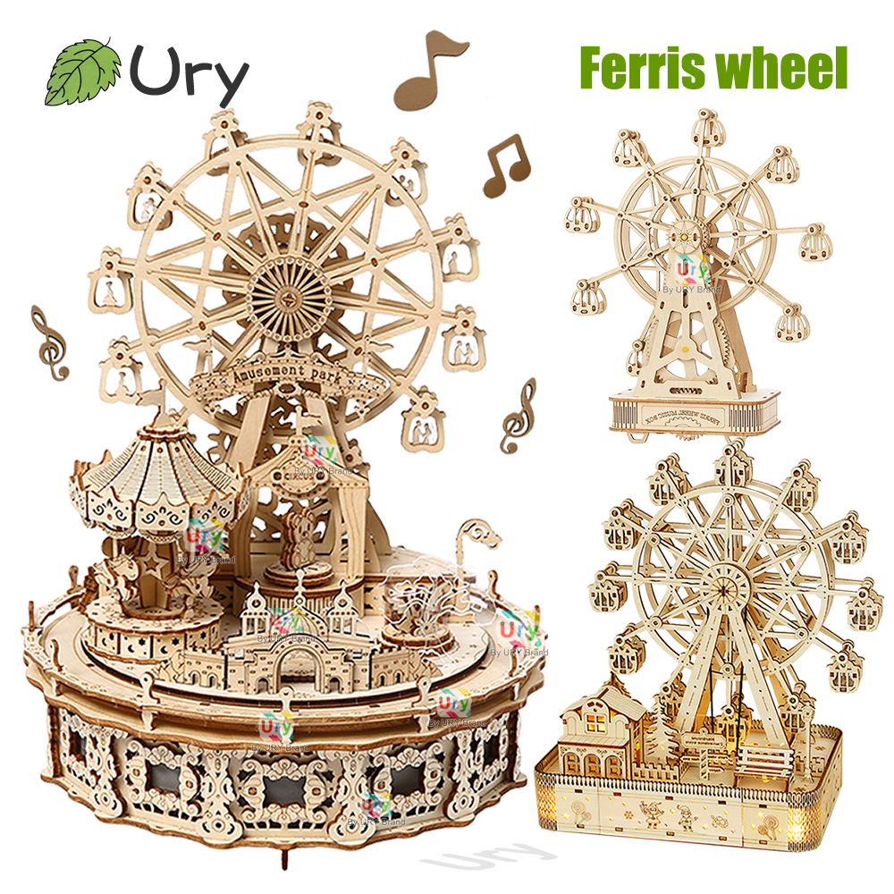 Puzzle 3D Noria de Madera con LED y Musica - Mi Experiencia Honesta