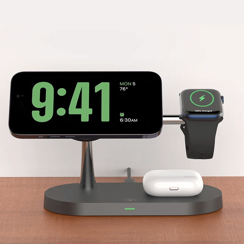 Base de carga 3 en 1 para iPhone, Apple Watch y AirPods por menos de €19