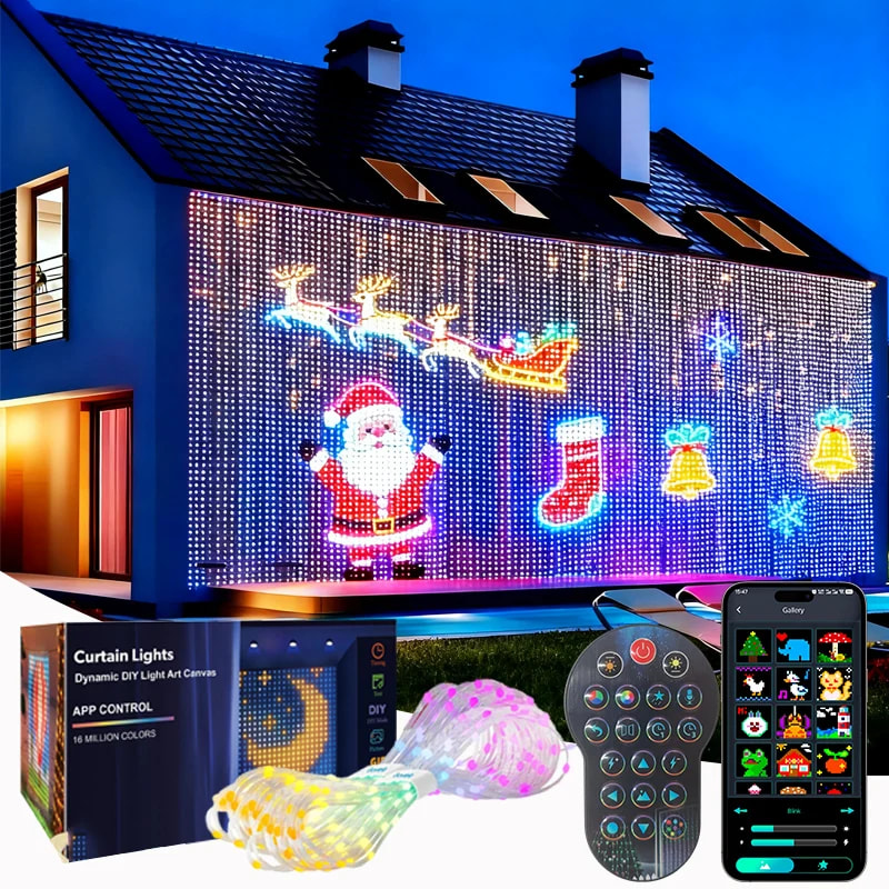 Luces LED cortina con app y sincronía musical: qué obtienes