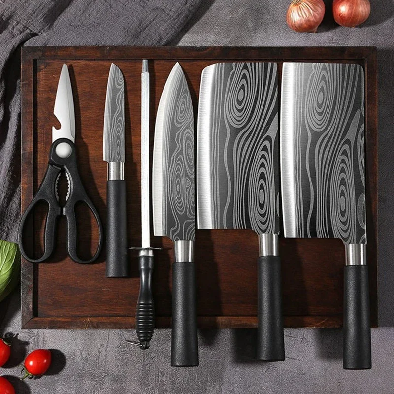 Set de cuchillo damasco, tijeras y afilador por €2.51: ¿vale la pena?