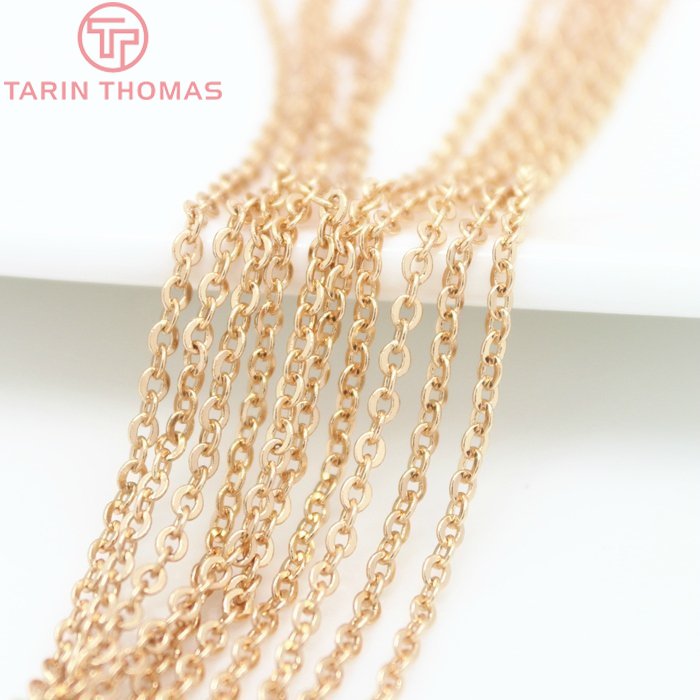 Cadena de Oro 24K para Joyería DIY - 2 Metros por Solo €2.68