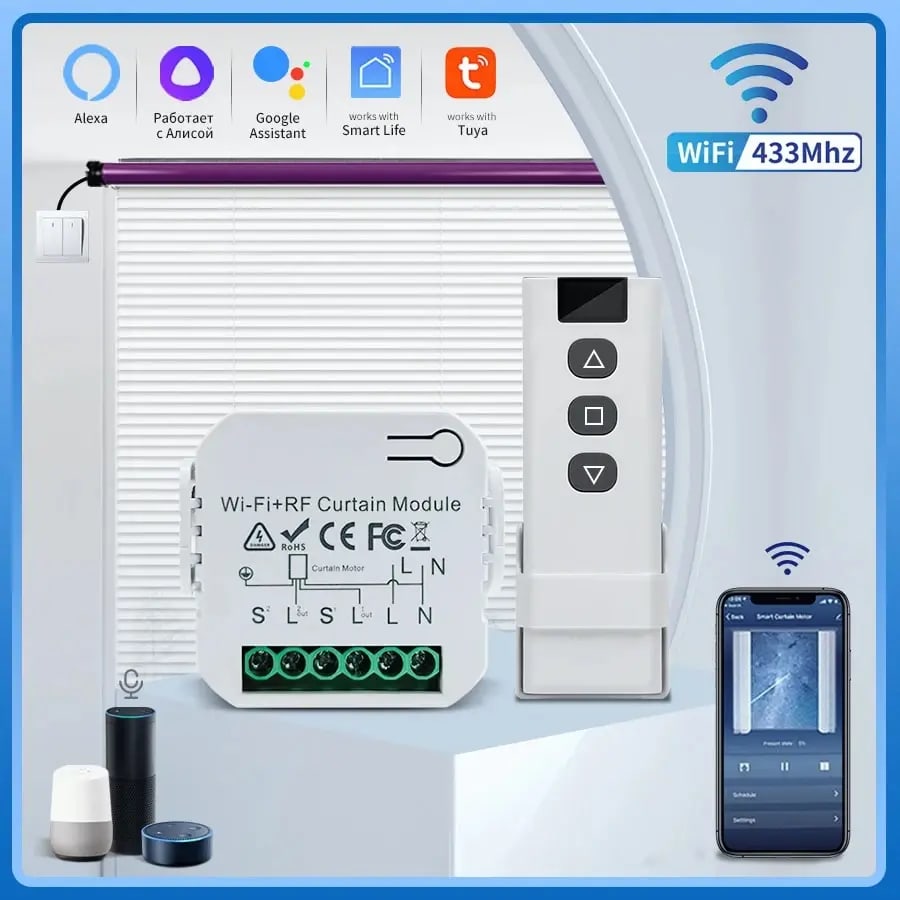 Controlador de persianas Tuya WiFi por menos de 3 euros