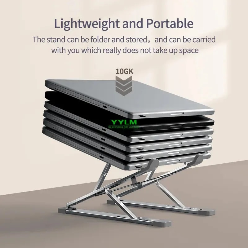 Soporte plegable de aluminio para laptop: ¿vale los €12?