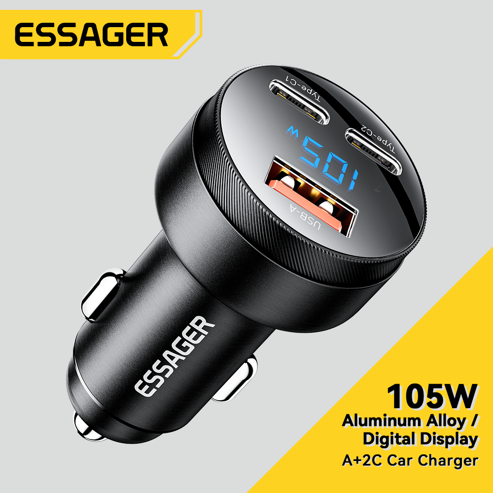 Cargador rápido 105W para auto Essager: ¿Vale €5.99?