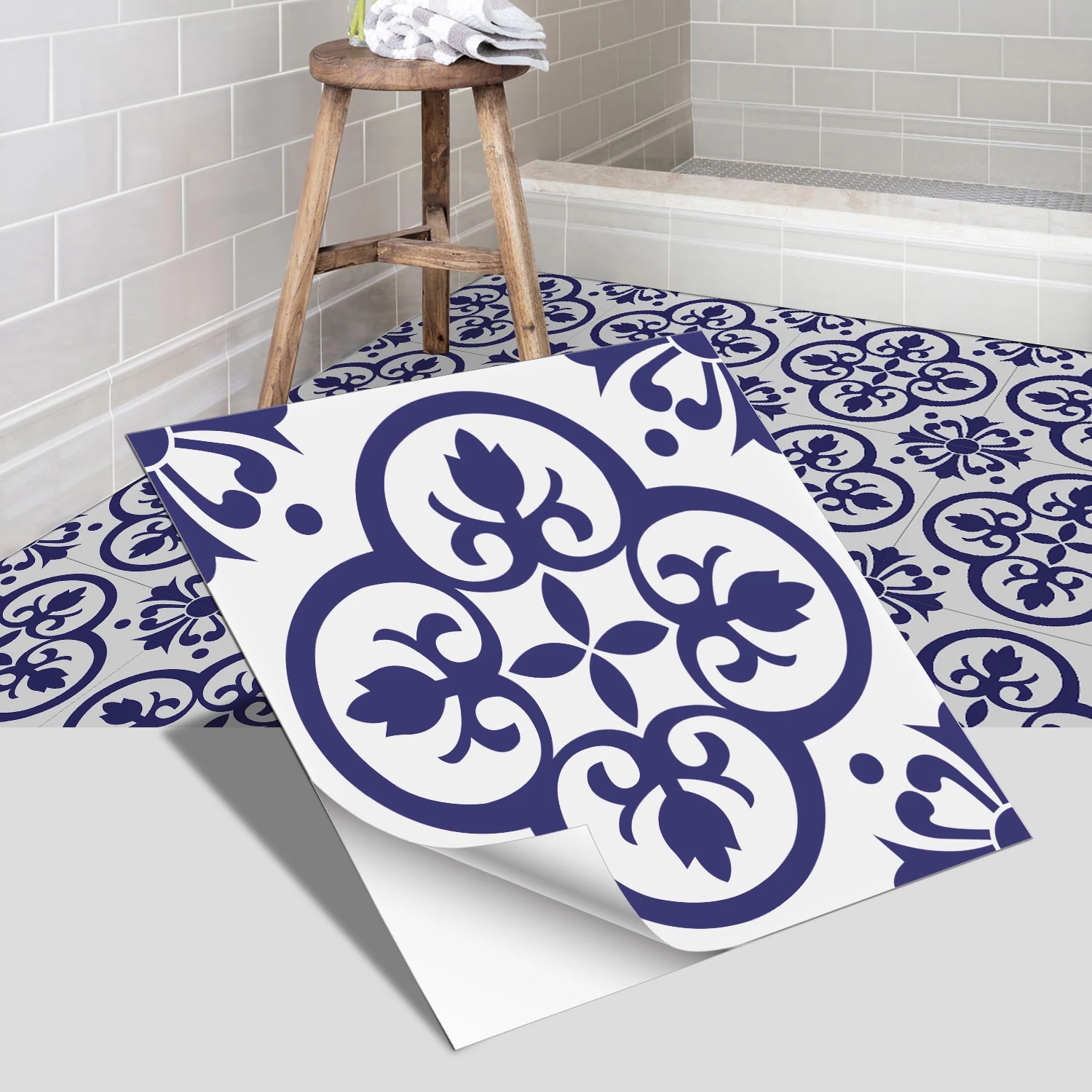 Stickers para azulejos: la renovación de baño más barata que probé