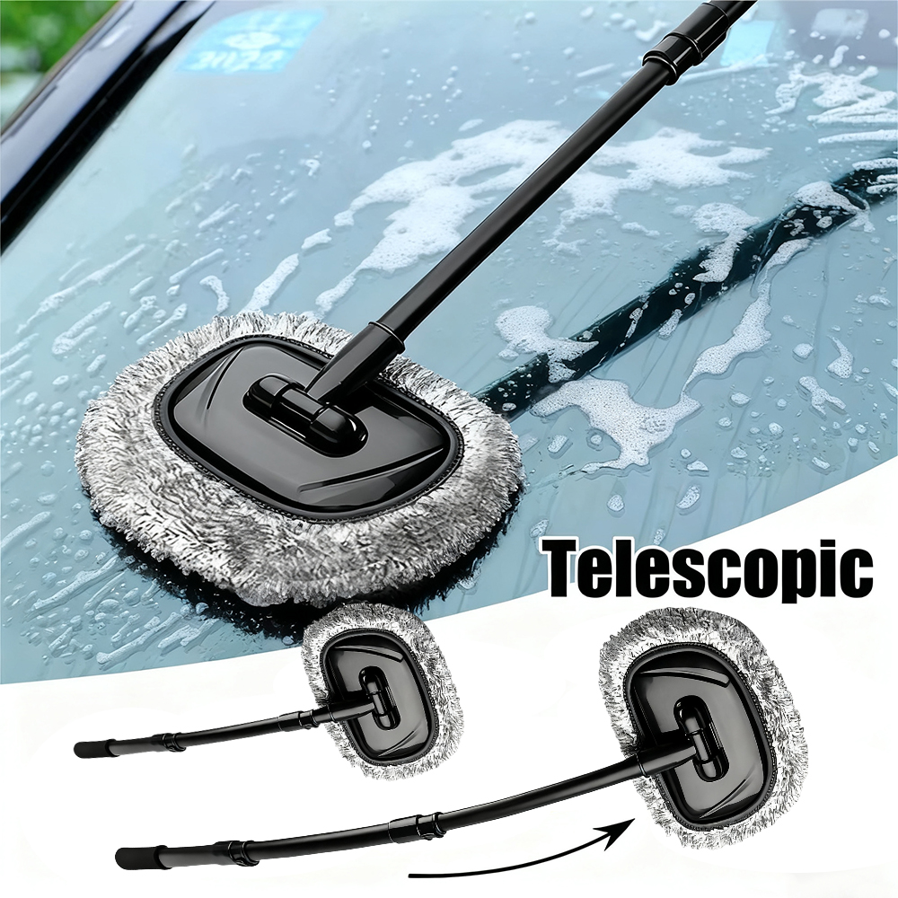 Cepillo telescópico para lavar el auto: ¿vale la pena?