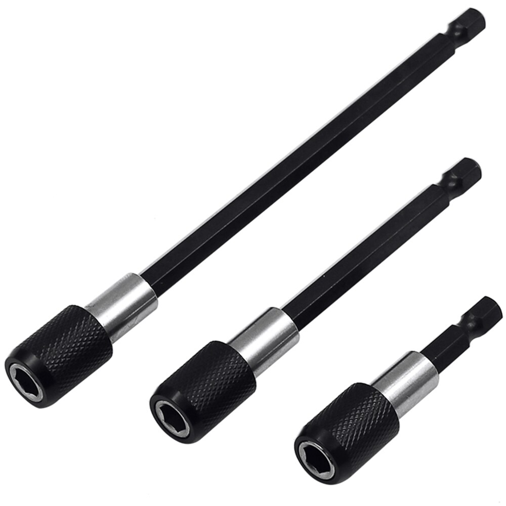 3 Extensores Magneticos para Taladro - Cambio Rapido de Puntas