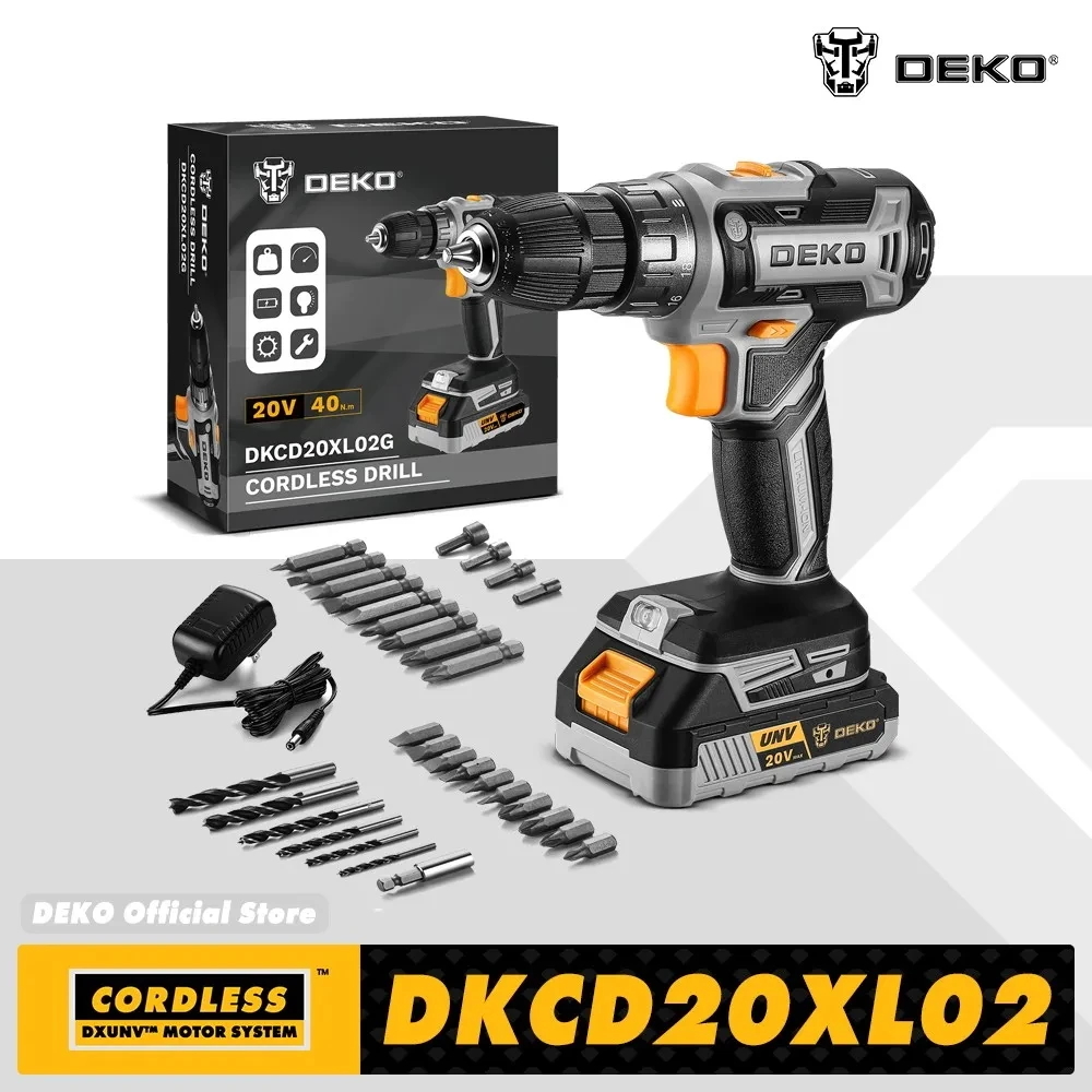 DEKO 20V: El taladro inalámbrico que dura años por solo €27