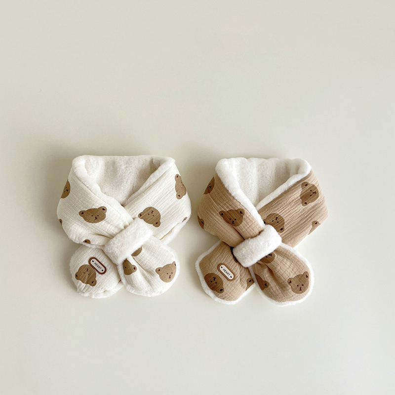 Bufanda de Invierno para Bebes con Osito Coreano - Calida y Adorable
