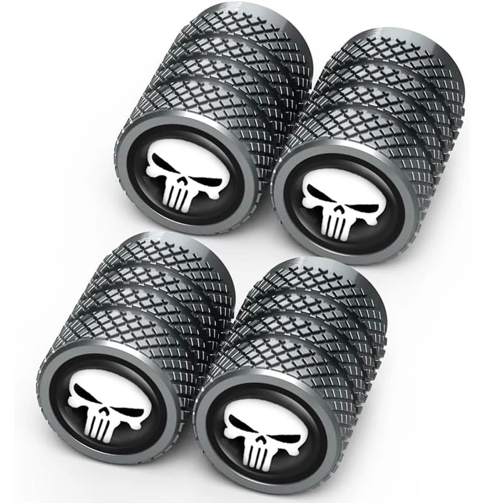 Tapones de válvula en aluminio con calavera: qué dicen las reseñas