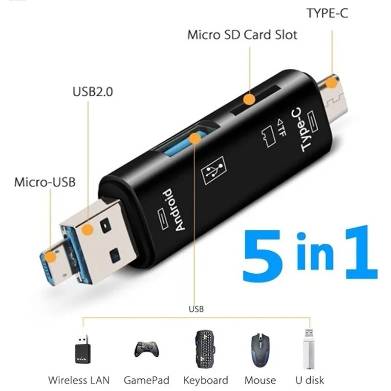 El adaptador 5 en 1 que soluciona el caos de tus memorias por €2