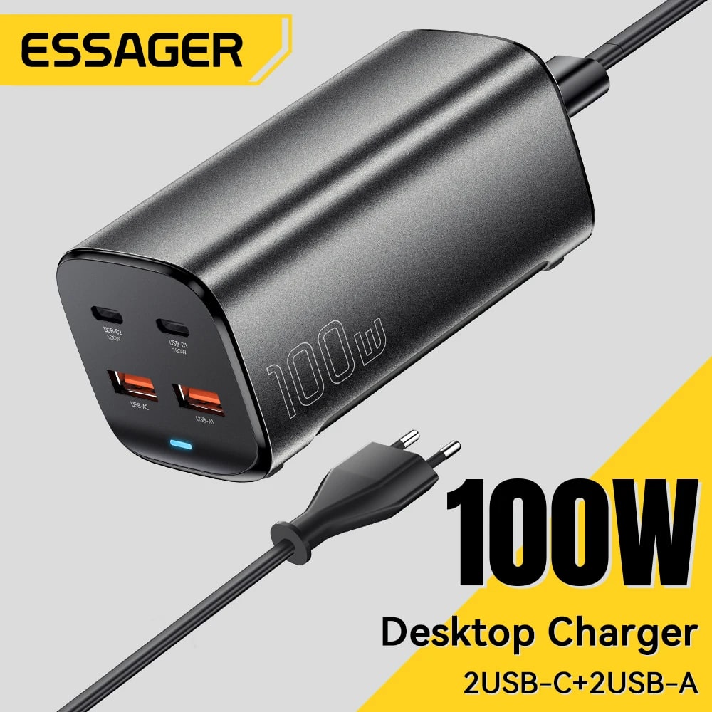 Cargador GaN 100W Essager: ¿Vale la pena por menos de €30?