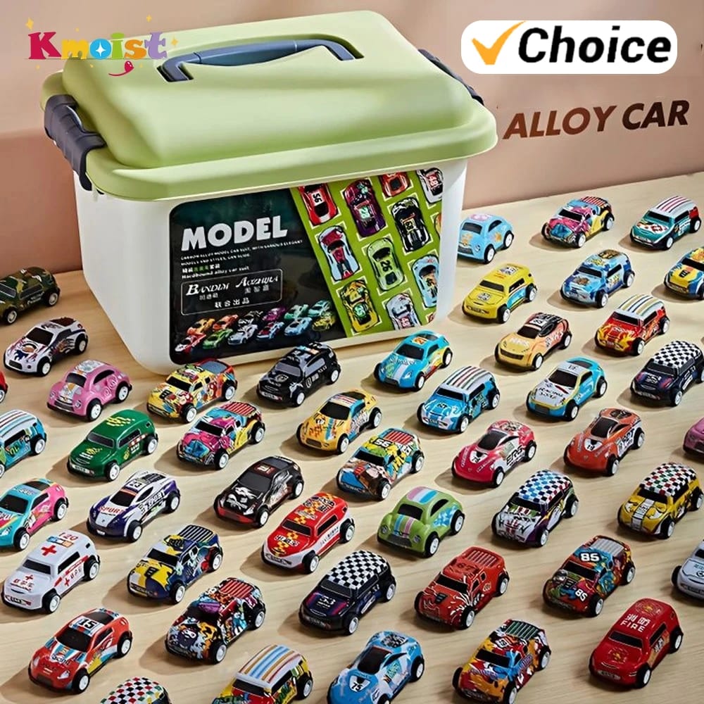 Set de coches de metal en miniatura con maletín: qué obtienes