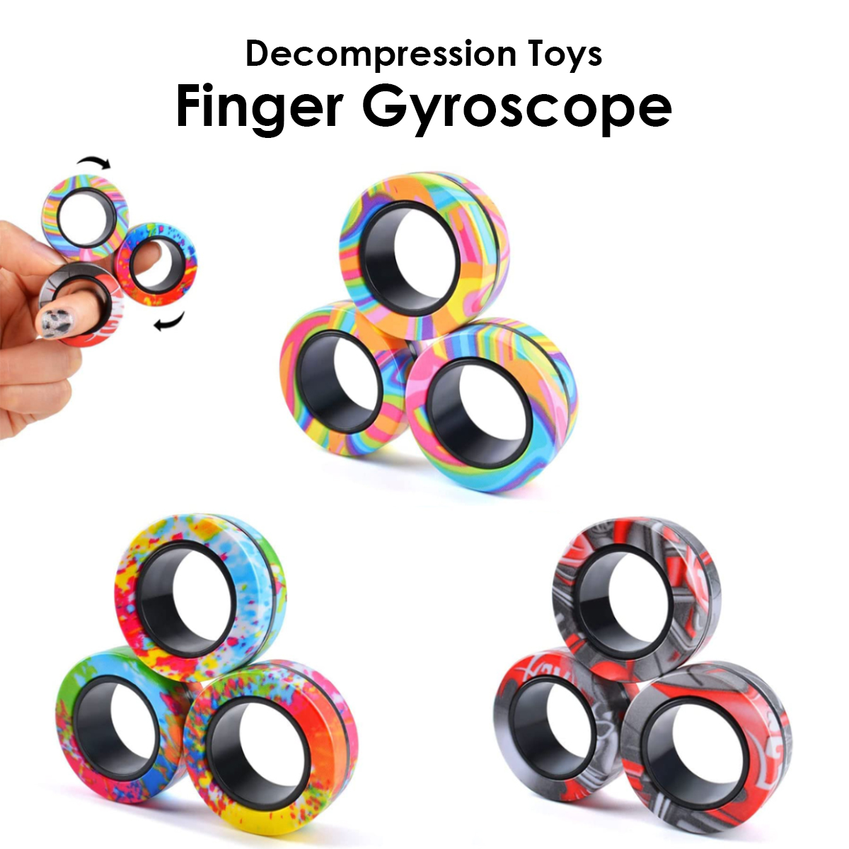 3 anillos fidget magnéticos por €2 — ¿Vale la pena?