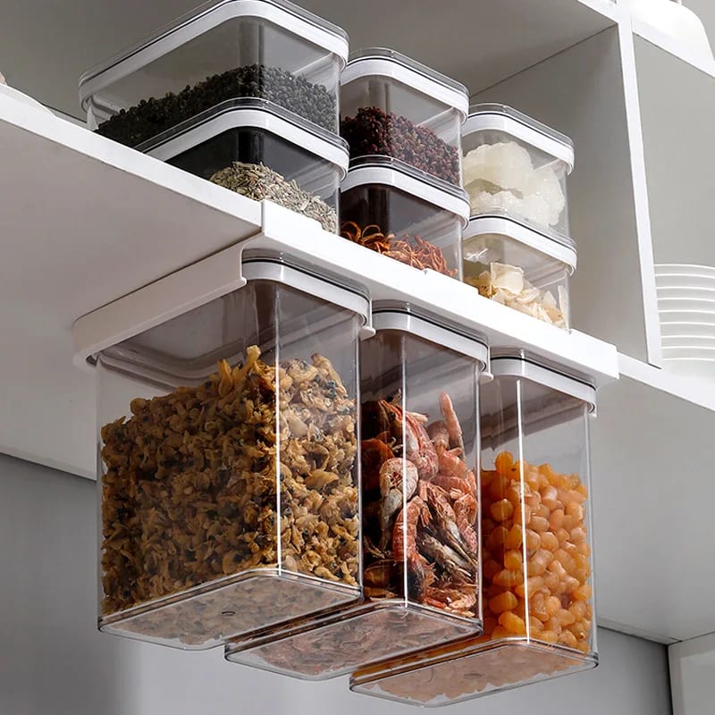 Contenedor de almacenamiento de cocina con montaje en pared: ¿funciona?