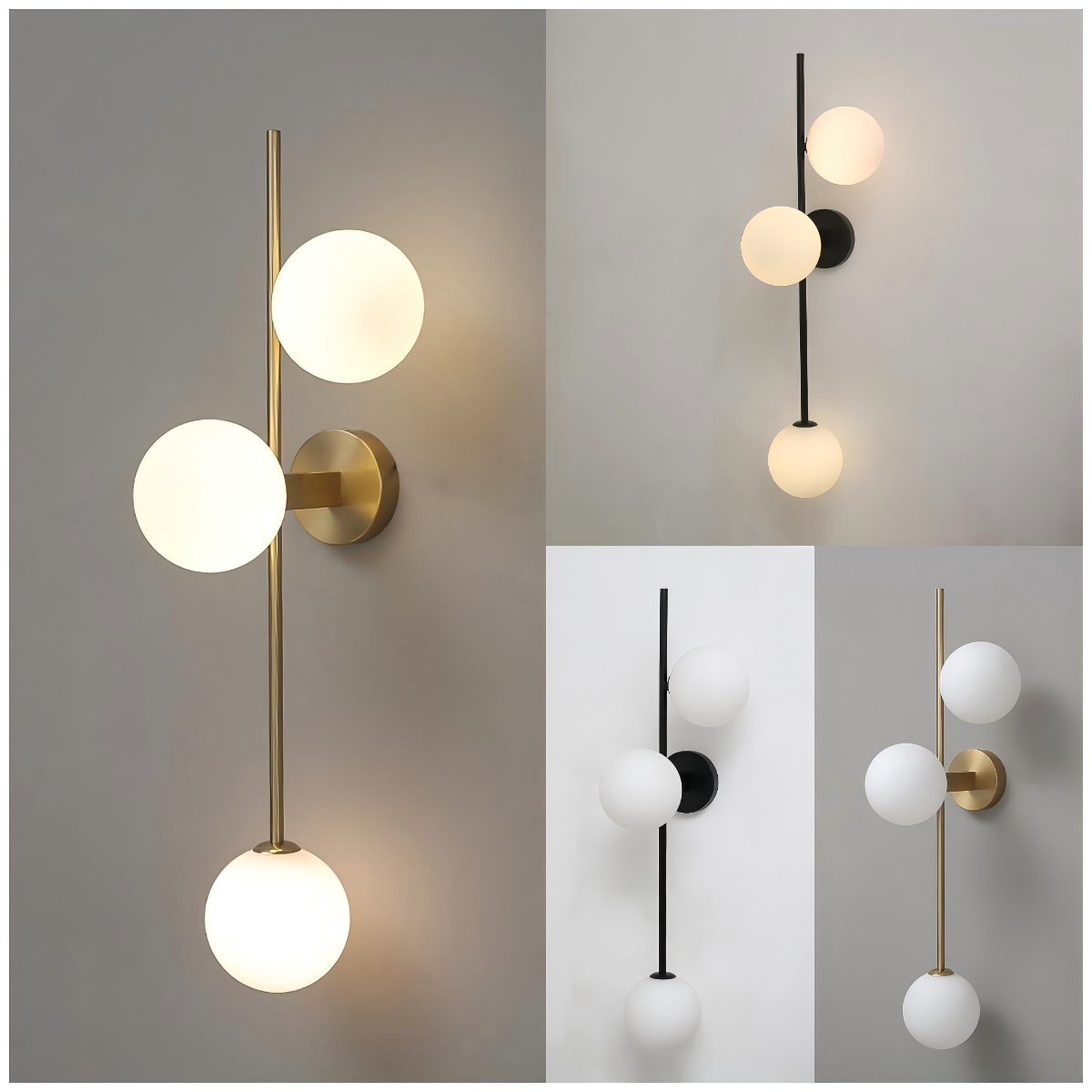 Lámpara de Pared LED Moderna con Esfera de Vidrio - Análisis Completo