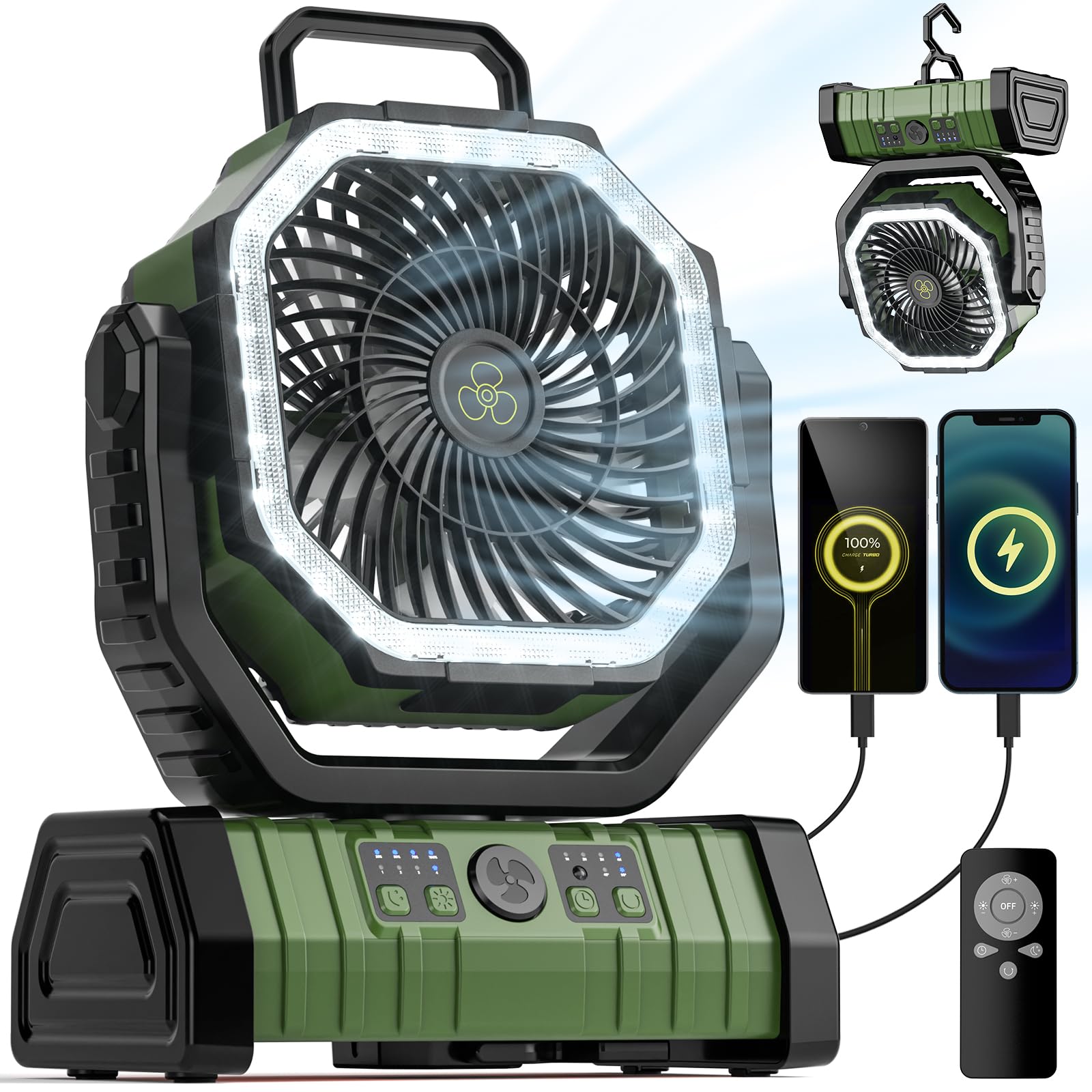 Ventilador Camping 20000mAh: Mi Experiencia Real en 3 Campamentos