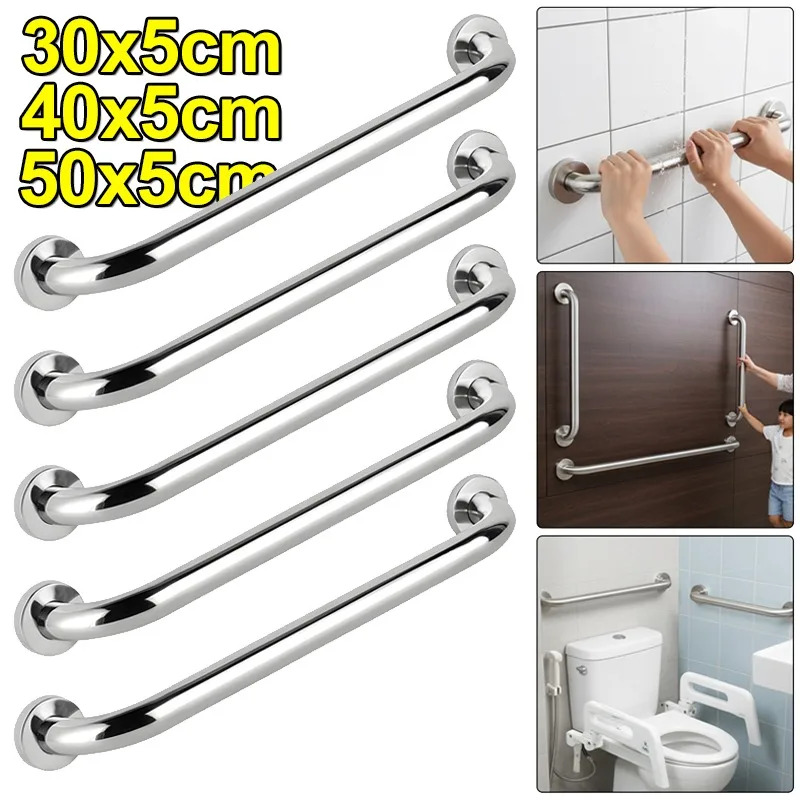 Barra de apoyo de acero inoxidable para baño por menos de €5