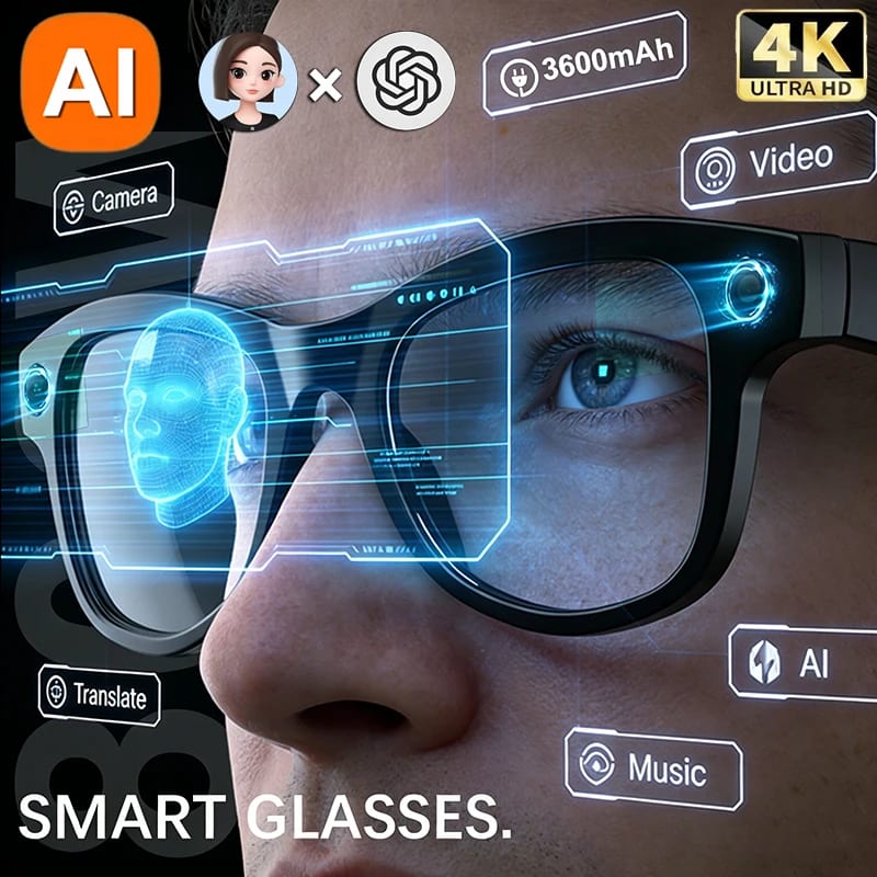 Gafas IA 4K con traductor en tiempo real por menos de €30