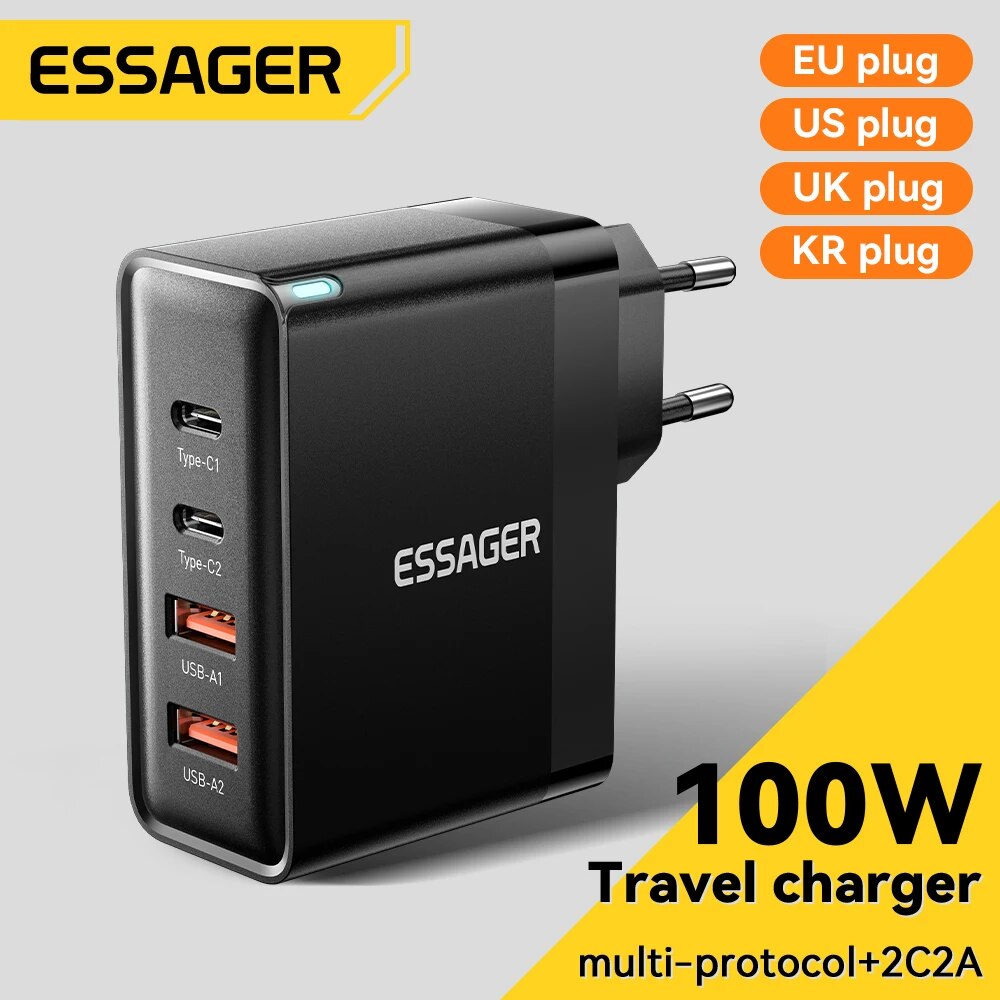 Essager 100W GaN: El cargador que cambió mi setup de trabajo