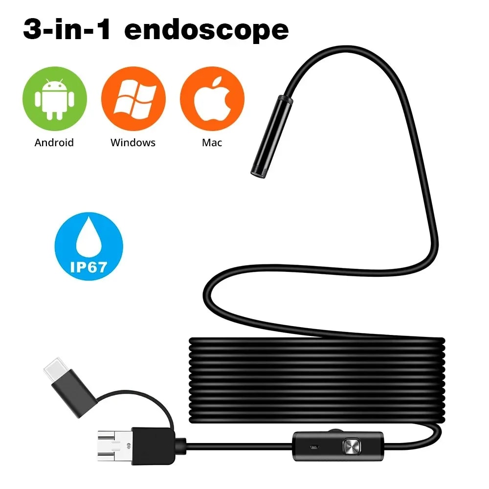 Cámara endoscopio 3 en 1 por menos de €4: ¿vale la pena?