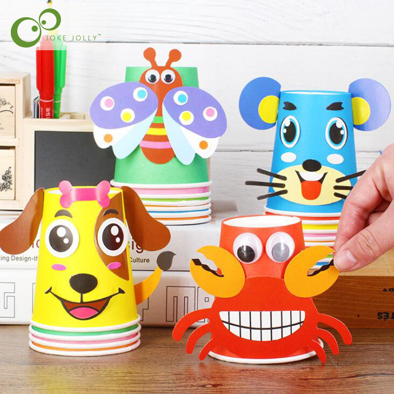 Kit de Manualidades 3D: 12 Copas de Papel para Niños Creativos