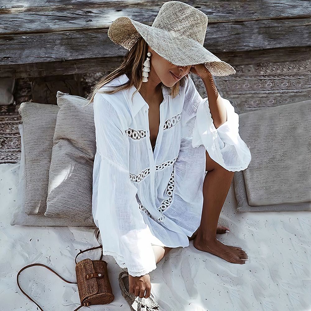 Túnica Boho Blanca: La Salida de Playa que Necesitas Este Verano