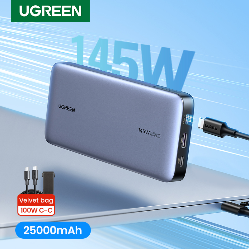 UGREEN PowerBank 140W: Carga Laptops y Móviles en Minutos