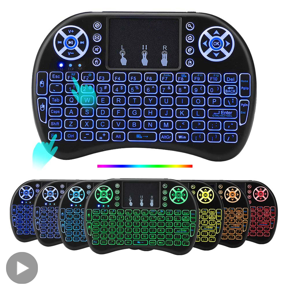 Mini Teclado Inalambrico RGB con Touchpad - La Solucion Perfecta