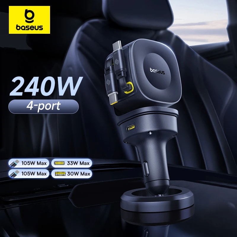 Cargador Baseus 240W para auto: ¿vale la pena a este precio?