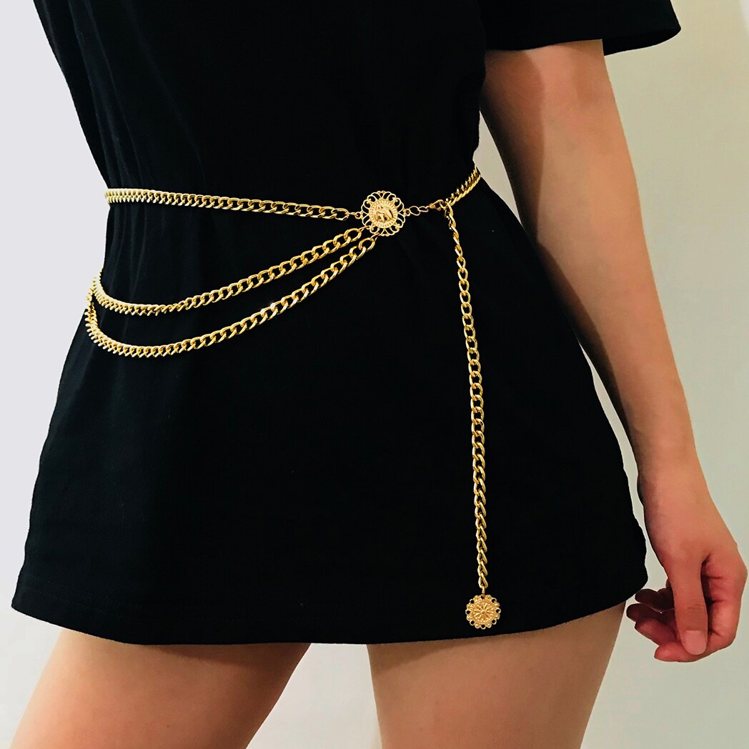 Cinturon Cadena Boho Dorada - El Accesorio que Transforma tu Look