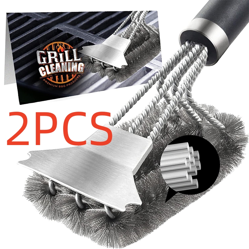 Cepillo para parrilla de acero inox a €8 — ¿Vale la pena?