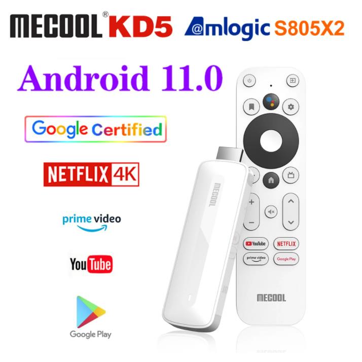 Mecool KD5: Android TV Stick que Transforma tu TV en Smart TV por €23