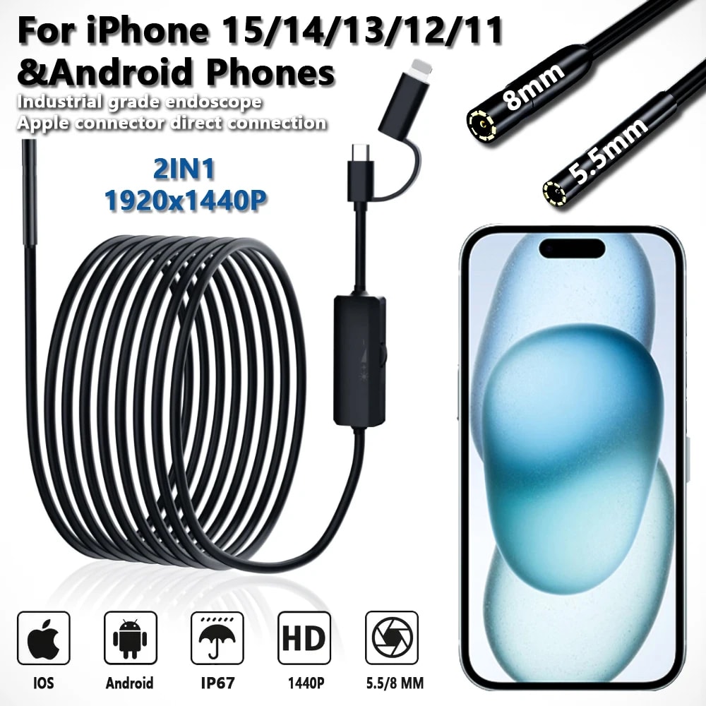 Cámara endoscópica para celular: ¿vale los €14?