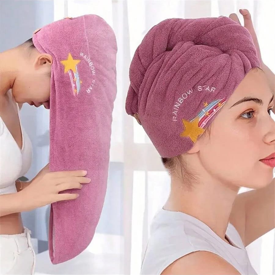 Gorro de microfibra para secar el cabello por menos de 2 euros