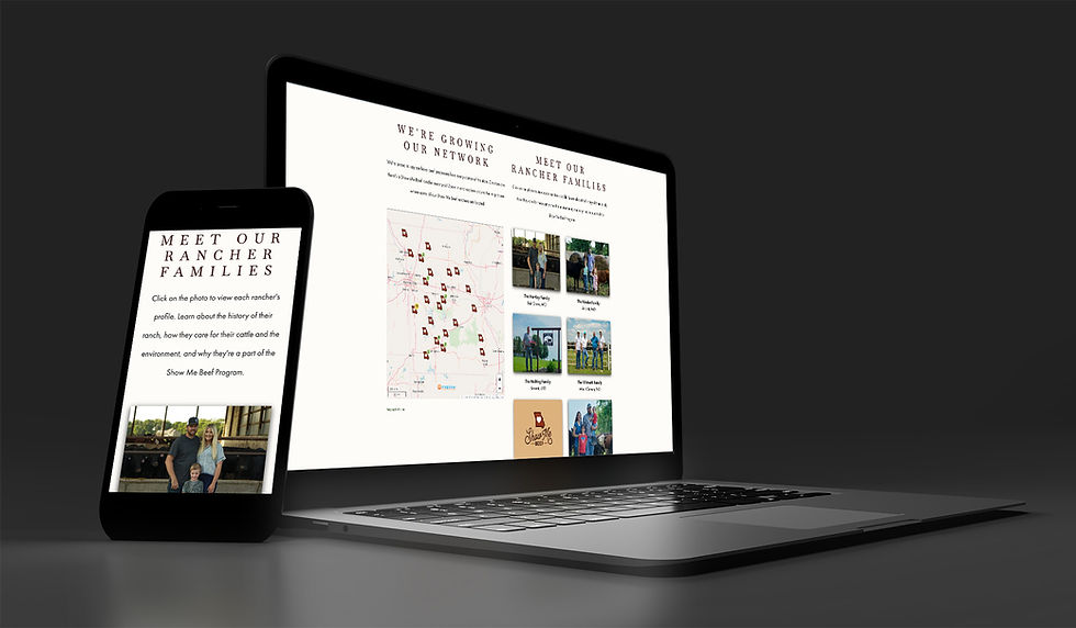 Meet the Ranchers web page design