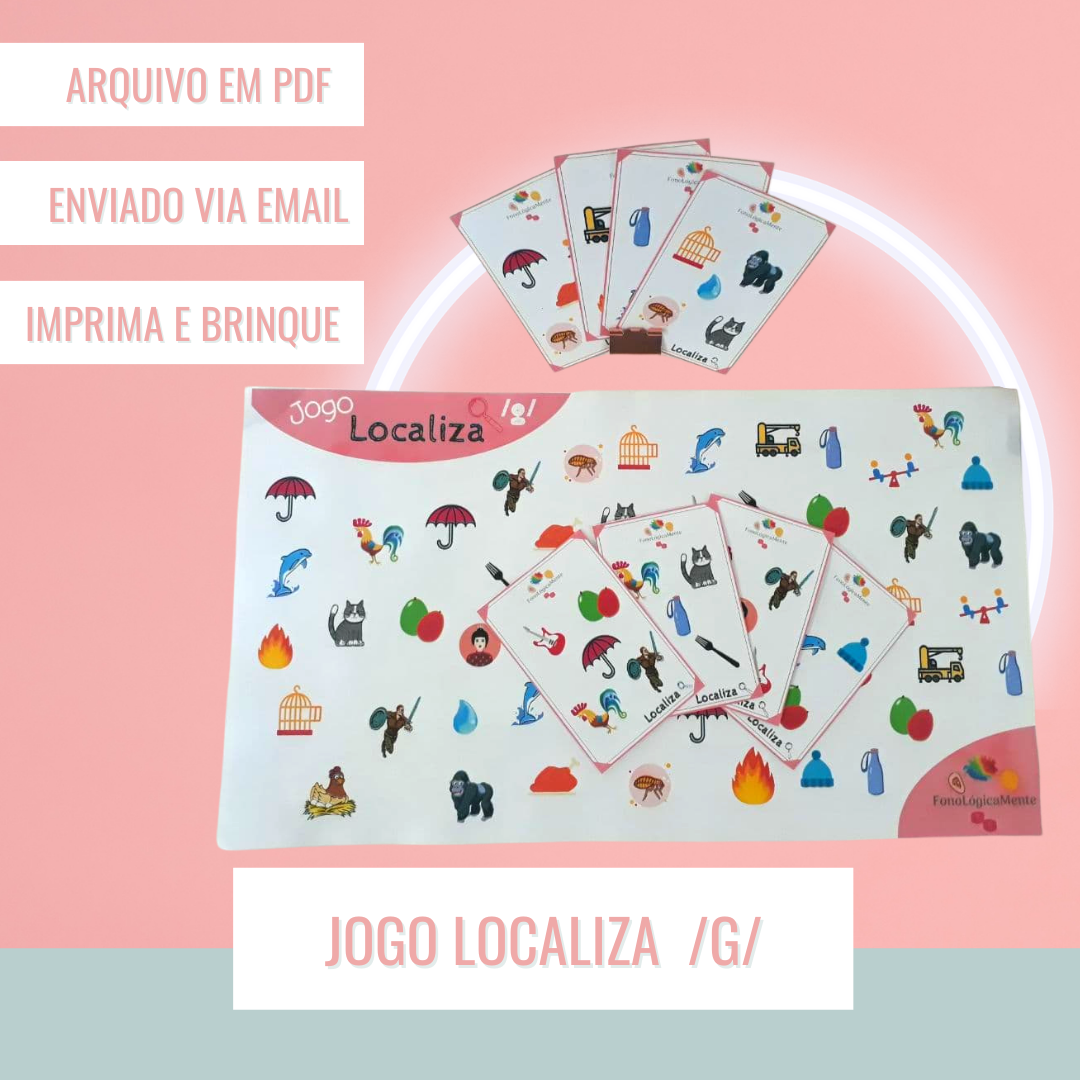 Jogo Localiza fonema /g/