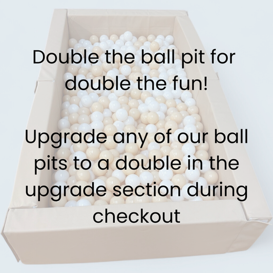 Double ball pit, grey and white. Large ball pit, for big soft play parties