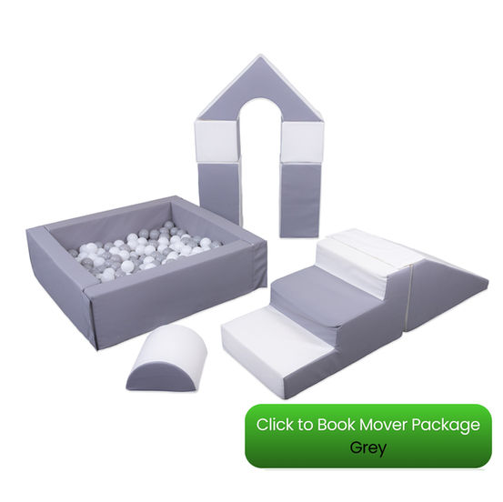 Grey Ball Pit and Soft Play Blocks 
