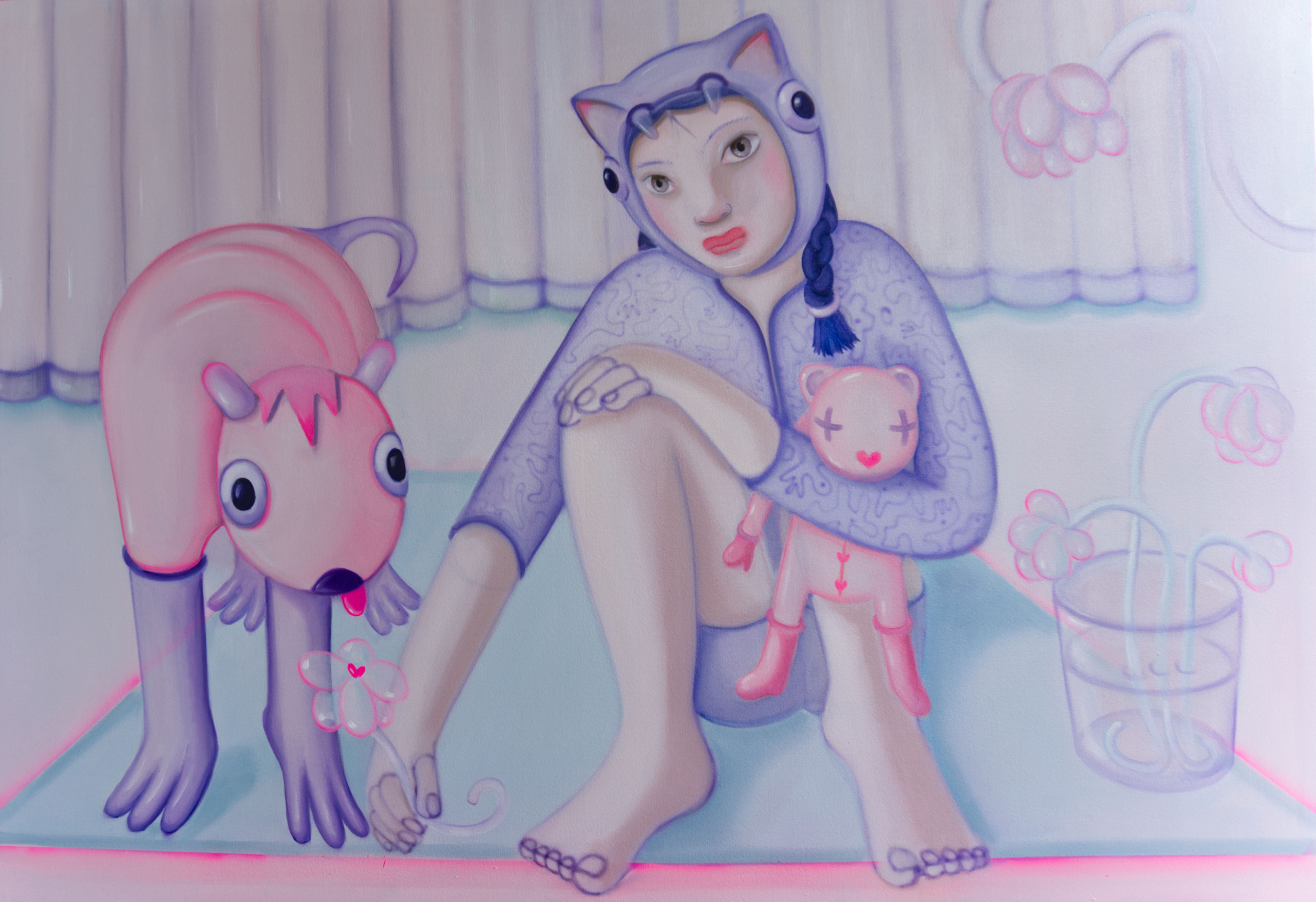 Retrato de familia con flores