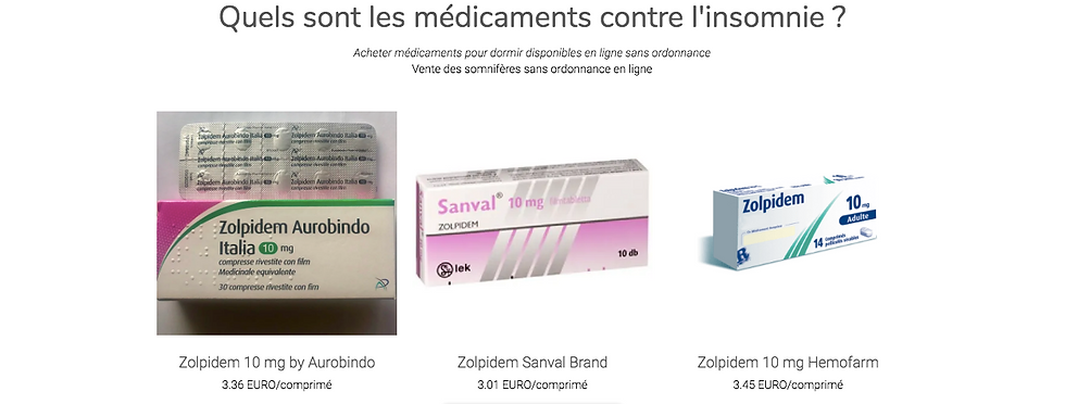 Vous souffrez d'insomnie? Médicaments aidants s'endormir.