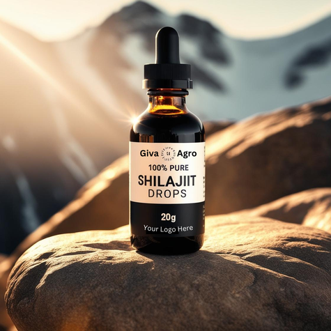 Boost Wellness Naturally: Giva Agro’s 100% Pure Shilajit Drops.