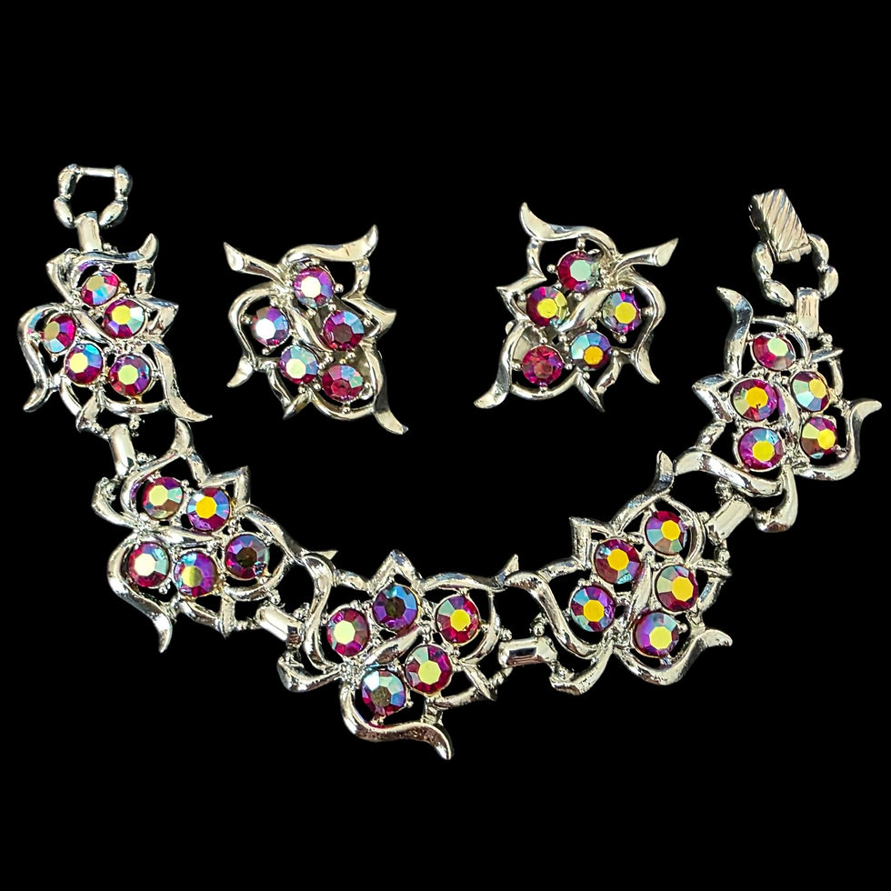 Vintage 60's Sarah Coventry "Dazzling Aurora" Demi Parure