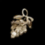 Florenza Moonstone Grapes Pin - back view
