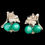 Thumbnail: Green Moonglow Grapes Earrings - J080924