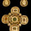 Thumbnail: Sarah Coventry Mosaic Maltese Brooch & Earring Demi Parure - back view