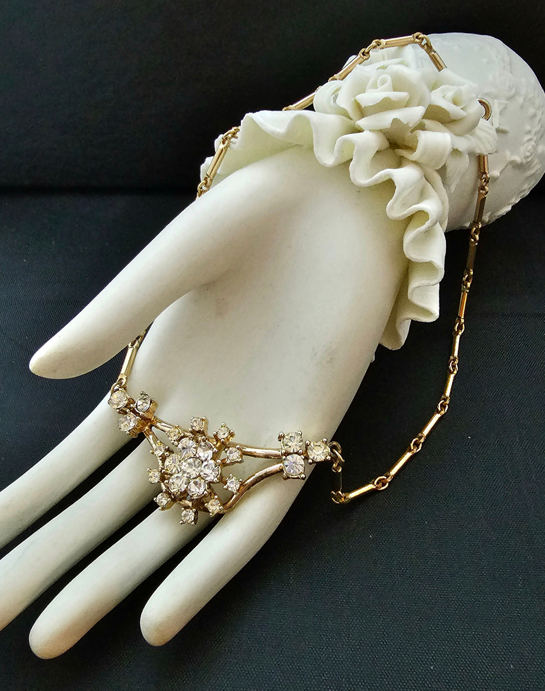 Brilliant Goldtone Rhinestone Necklace